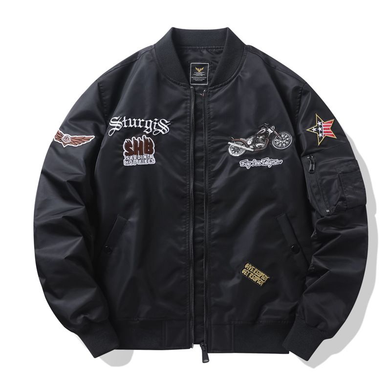 Men's Clothing Autumn New Air Force Ma1 Pilot Jacket Men's Korean Baseball Uniform Large Size Trendy Brand Workwear Jacket_viptrois.com