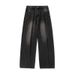 Men's Clothing Loose Fitting Washed Jeans For Men, New Spring And Summer Styles, Side Split Design, Carrot Pants, American Retro Trousers_viptrois.com