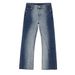 Men's Clothing New Arrivals Korean Style Contrast Tie Dye Gradient Flared Jeans For Men And Women_viptrois.com