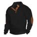 Fit Men's Stand Collar Sweater - Long Sleeve Jacquard Knit Pullover For Urban Outdoor (S-5XL)"_viptrois.com