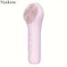Rechargeable Silicone Facial Cleanser Brush with Constant Temperature Heating and Vibration Massage Waterproof, Ideal for Pore Cleansing- Suitable f_viptrois.com