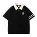 Men's Clothing Spring And Summer New Fashion Casual Cotton Polo Short Sleeved Men And Women's Loose Top Lapel_viptrois.com