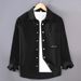 Trendy Brand Letter Long Sleeved Shirt For Men's New Autumn Trend, Personalized And Cool Shirt Jacket_viptrois.com