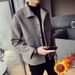 Loom Loom Woolen Trendy Handsome Jacket Men's Student Short Style Autumn Winter Large Size Social Padded Trench Coat Men_viptrois.com