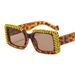 Small Square Frame Sunglasses For Women, Fashionable Square Frame Diamond Studded Travel Sunglasses, Personalized Sun Glasses_viptrois.com
