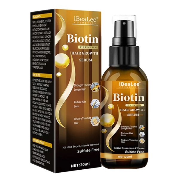 Anti 20Ml Biotin Loss Spray Scalp Treatment Products Fast Growing Hair Care Essential Oils For Men_viptrois.com