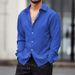 Men’s Clothing Non Iron Men's Long Sleeved Shirt Mercerized Vertical Sense Size Men's Clothing Lining_viptrois.com