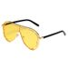 Large Frame Sunglasses - Frog Mirror Hollow Design (Trendy Sun Protection For Women Fashion Trends)_viptrois.com