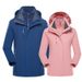 Men's Clothing Three-in-one Rush Clothes Men's Outdoor Waterproof Warm Mountaineering Suit_viptrois.com