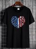 USA Rib Cage American Flag Mens T Shirt 100 Cotton Top For Everyday Wear Summer Soft Designer Clothes Graphic Versatile Breathable Fashion Unisex_viptrois.com
