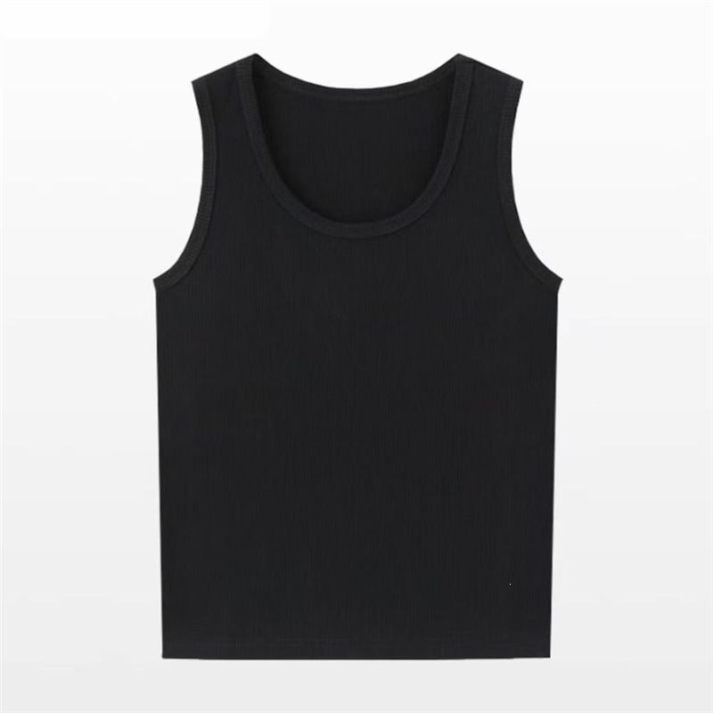 Summer Men's Sports Fitness Ribbed Vest Style Slim Fit Breathable Solid Color Wide Shoulders Top For Fitness_viptrois.com