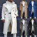 Pulse Cross-Border Foreign Trade New European American Fashion Autumn And Winter British Loose Jacket Mid-Length Trench Coat_viptrois.com
