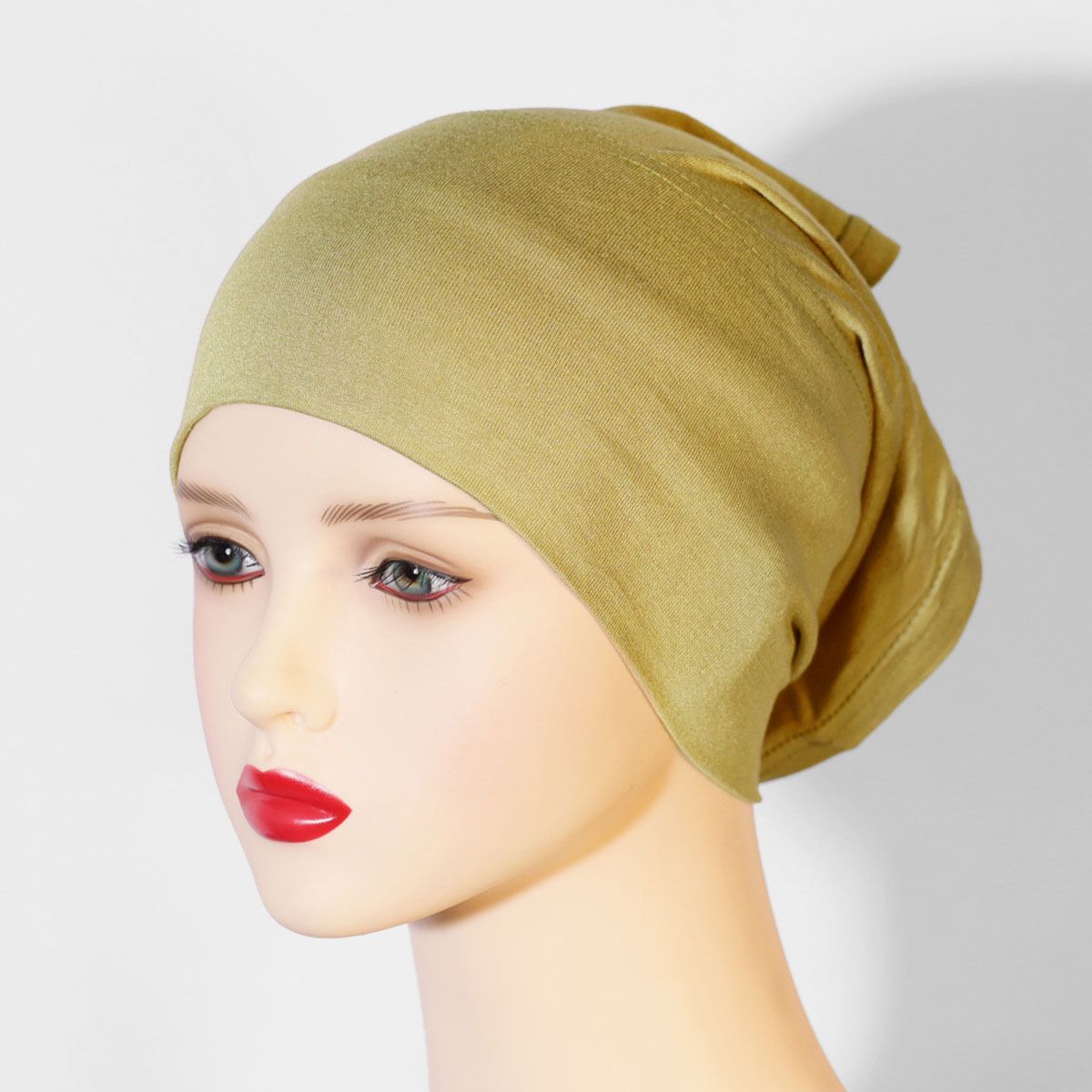 Premium Mercerized Cotton Tube Hat – No Pilling & Fade-Resistant (Breathable, Elastic Solid Color Headwear For Women)_viptrois.com