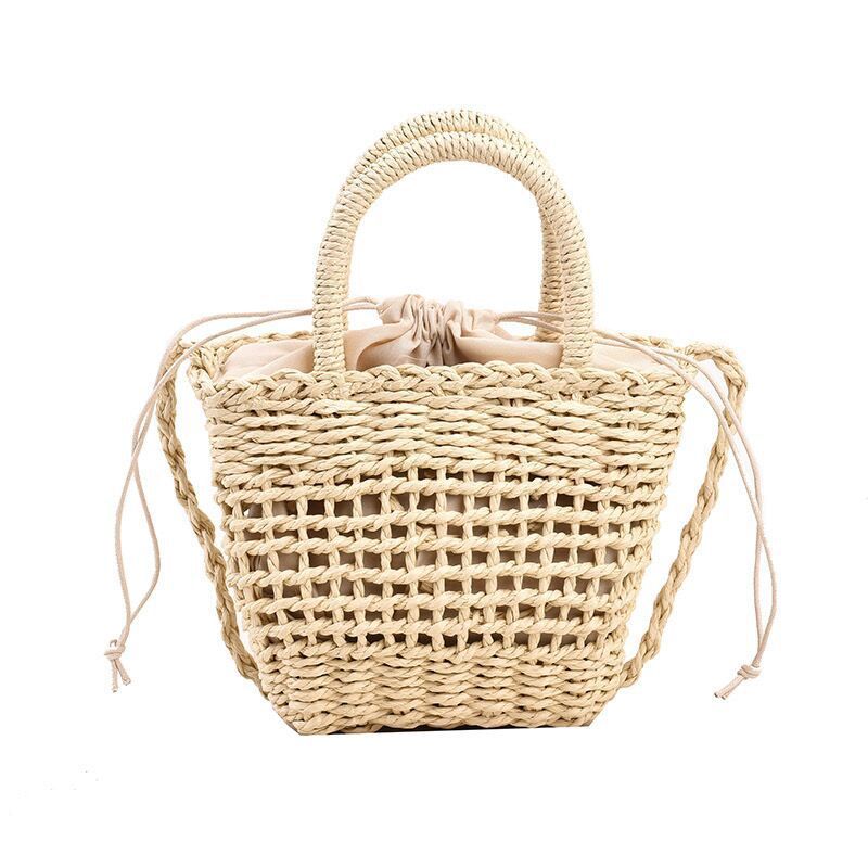 Hollow Small Square Bag Shoulder Crossbody Mini Hand Woven Small Fresh DIY Ladies Bag_viptrois.com
