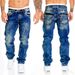 Men's Clothing 2024 New Jeans, Casual Top Line Trousers, Straight Cut Men's Pants, Hip Hop Jeans_viptrois.com