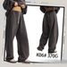 2025 New Velvet Thickened Men's Casual Pants Scimitar Wide-leg Men's And Women's Trousers_viptrois.com