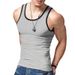 2024 New Trendy Straddle Sports Casual Men's Summer Bottom Multi Color Sweatshirt Tank Top_viptrois.com