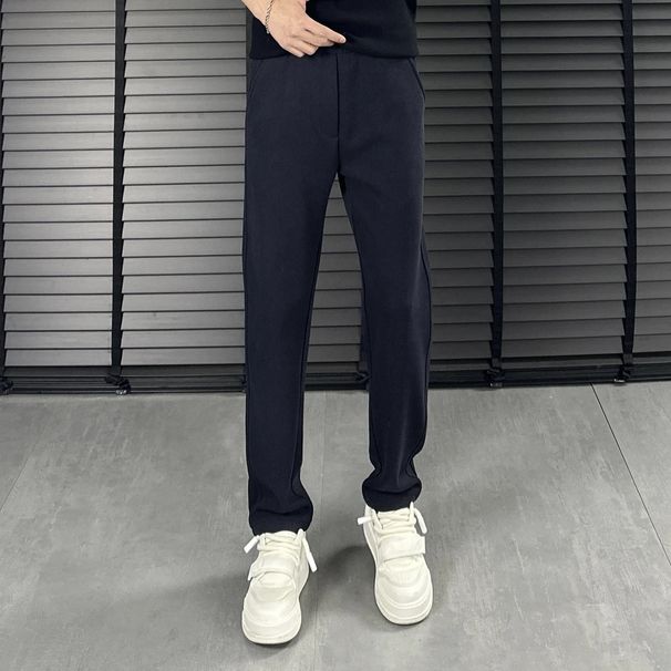 European Style Light Luxury High-Quality Draped Casual Men Autumn Winter Simple Trendy Brand Straight Versatile Stretchy_viptrois.com