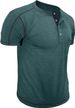 2025 Designer's New Men's T-shirt Men's Short Sleeved Henry Collar Basic Shirt T-shirt Round Neck Button Summer Shirt_viptrois.com