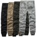 Men's Clothes Men's Overalls Solid Color Men's Large Size Multi-pocket Casual Fashion Men's Pants_viptrois.com