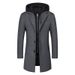 Men's Clothing new autumn and winter men's woolen coats wool fashion casual business men's jacket mid length tops for men_viptrois.com