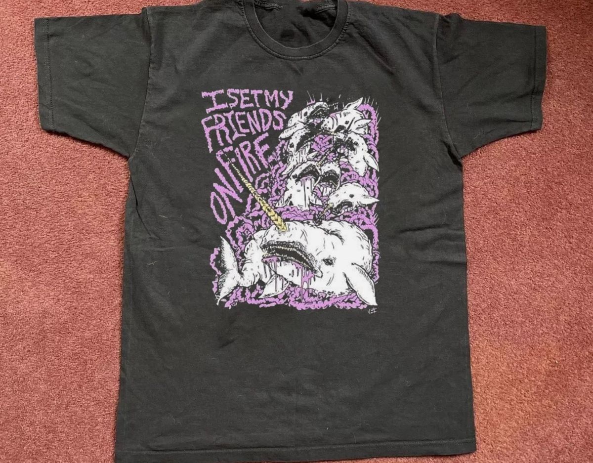 I Set My Friends On Fire Black Unisex S-4XL Shirt_viptrois.com
