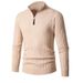 Men's Slim-Fit Knit Sweater – Winter Long Sleeve Pullover With Half-Zip & Ribbed Collar (M-XXXL) | Breathable & Stylish Casual Wear_viptrois.com