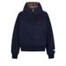 2025 Autumn New American High Street Cleanfit Plaid Patchwork Regular Shoulder Hooded Sweatshirt Jacket_viptrois.com