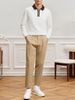 Old Money Style Men's American Autumn New Loose Casual Long Sleeve T-Shirt Base Shirt Polo Collar Top For Men_viptrois.com