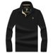 New Woodpecker New Long Sleeve For Men, Youth Middle-Aged, Turn-Down Collar Polo Shirt, Mercerized Cotton, Spring And Autumn_viptrois.com