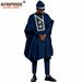 Men's clothing African Men's dress four-piece set coat + top + pants + hat_viptrois.com