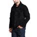Men's Casual Denim Jacket European American Style Solid Color Distressed Button Workwear Cardigan One Piece_viptrois.com