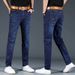 Lightweight Straight-Leg Jeans For Men – Spring/Summer Work & Casual Stretch Denim (28-40)_viptrois.com