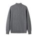 Men's Clothing Retro Heavy Knitted Sweater Winter Thick Lazy Style Half Zipper High Collar Coat Sweater_viptrois.com