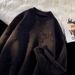 Autumn And Winter Cross Ripped Sweater Men's Crew Neck Pullover Trendy High Street American Retro Knitted Sweater_viptrois.com