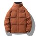 Men's Puffer Jacket With Stand Collar - 550FP Duck Down Filled Winter Coat (M-4XL, Black/Brown/Orange)_viptrois.com