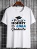 Proud Mommy Of A Class 2024 Graduate Senior 24 T Shirt Designer Clothes Streetwear Comfortable Soft Unisex Versatile Stylish Fashion Breathable_viptrois.com