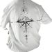 2024 New Summer Men's 3d Compass Printed Short Sleeve Tees Simple Fashion Male Clothing Loose Oversized T-Shirt For Men_viptrois.com