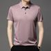 Men's Clothing Full Seamless Bark Pattern Short Sleeved Shirt Thin Loose Versatile Solid Color T Shirt_viptrois.com