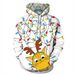 Pure European American Christmas Hooded Sweatshirt For Men 3D Digital Print Casual Long Sleeve Jacket Spring And Autumn_viptrois.com