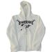 Five-Pointed Star Spider Web Zipper Cardigan Front And Back Print Trendy Versatile Style Couple Loose Hoodie Sweatshirt_viptrois.com