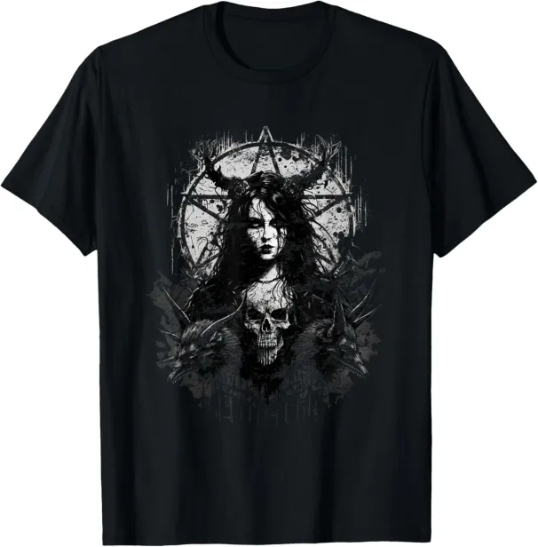 Emo Satanic T-Shirt Mens Womens Tees Top Mens, Vintage Classic T-Shirt Mens Womens Tees Top_viptrois.com