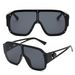 Men's Sunglasses Retro Oversized Integrated Sunglasses For Men, High End Women's Large Frame, Fashionable Beauty Head Cross Border Sunglasses_viptrois.com