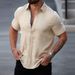 Men's Clothing Wish New Men's Retro Casual Loose Short Sleeved Shirt_viptrois.com