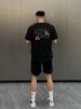 Vibe Hip Hop Handsome T-shirt Men's Versatile Cotton Short Sleeve American Trendy Brand High Street Loose Design Top_viptrois.com
