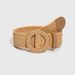 Women's Belts Hot Selling Hot Selling Women's Wooden Buckle Elastic Pp Grass Belt_viptrois.com
