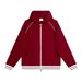 Men's Clothing Heavyweight 380GSM Zip-Up Hoodie - Unisex College Style Casual Jacket With Ribbed Hem (White, Red, Beige, Khaki, Navy, Black)_viptrois.com