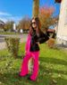 Mother & Kids M8009 children's clothing spring fashion new long sleeved suit color matching two piece set girls_viptrois.com