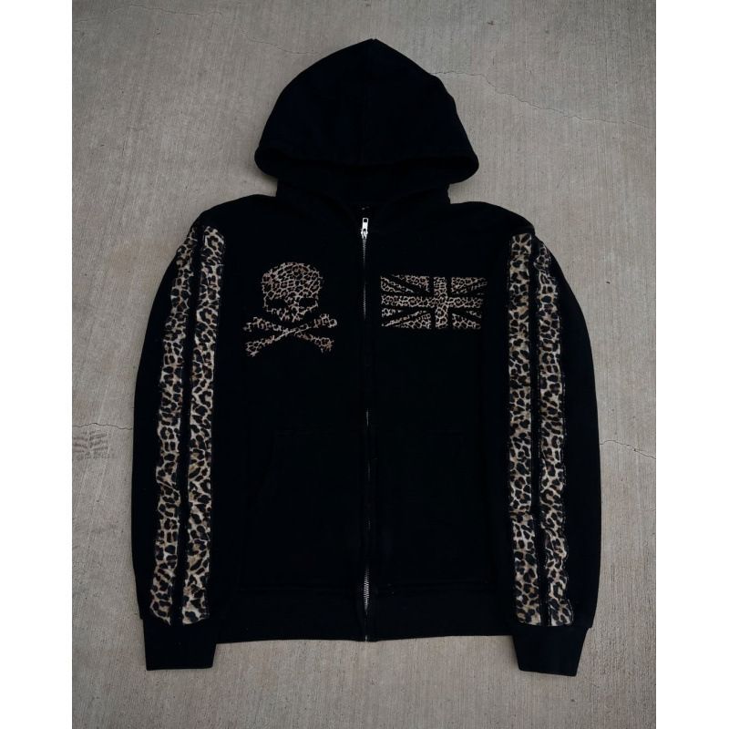 Men's Clothing Street Fashion Y2kins European And American Wholesale Personalized Printed Zipper Sweatshirt Sweatpants Suit Hoodie Retro Jacket_viptrois.com