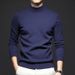 Men's Slim Fit Semi-Turtleneck Sweater – Autumn Essential Knit Pullover, Soft & Stylish Base Layer For Casual Wear_viptrois.com